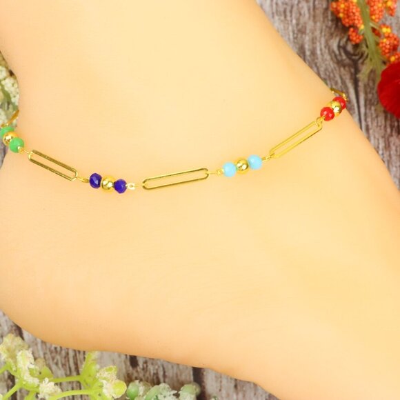 "Dainty Anklet for Women – Elegant Everyday Jewelry & Perfect Gift | MLCRC1055 - Picture 8 of 10